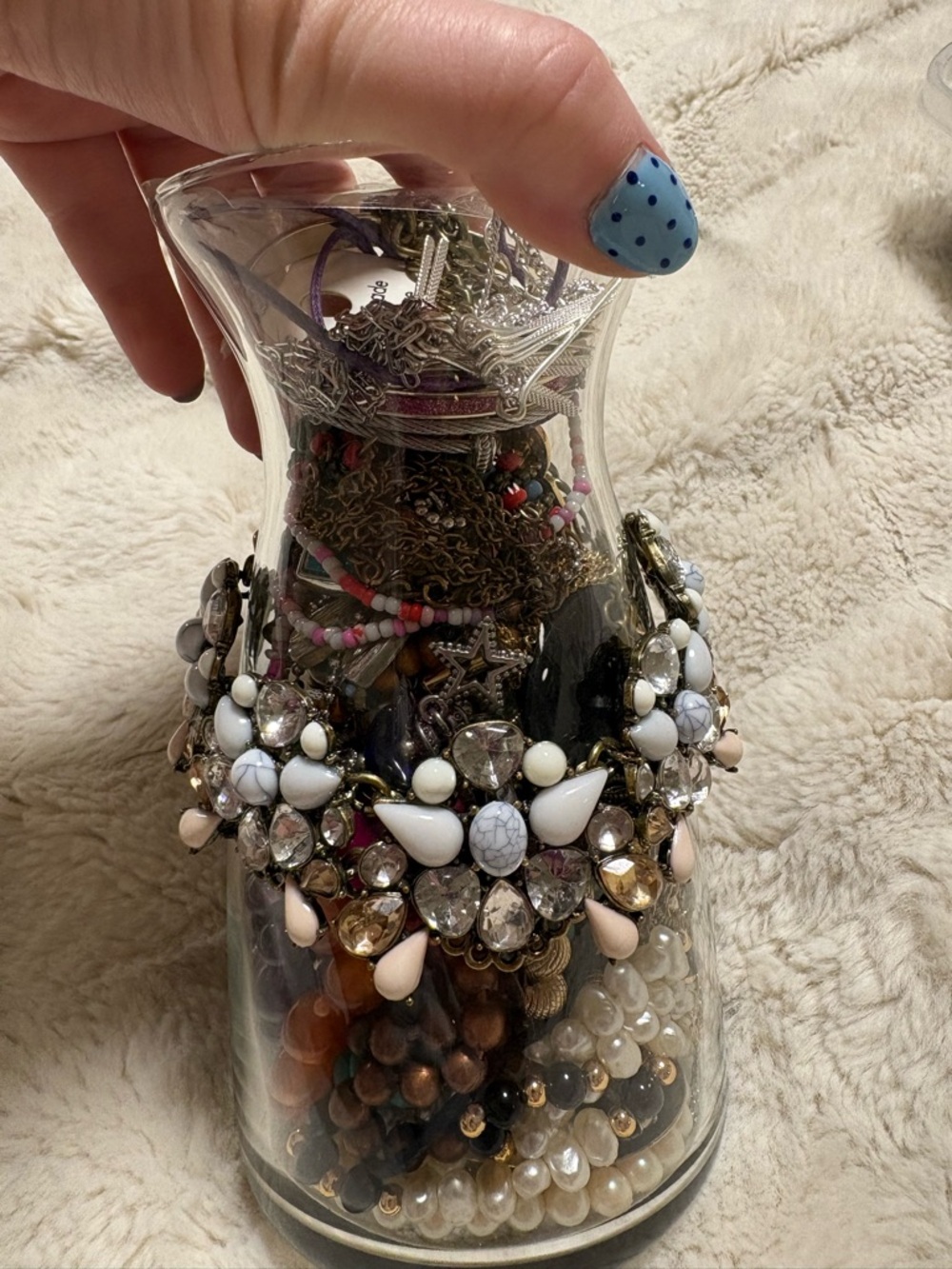Mystery jewelry bundle in a vase